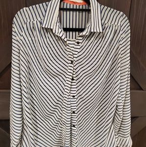 Blue & white Stripes blouse